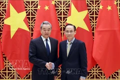 越南外交部长黎怀忠会见中国外交部长王毅。图自越通社