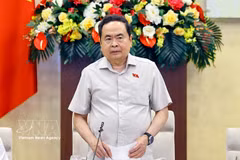 越南国会主席陈青敏发表讲话 图自越通社