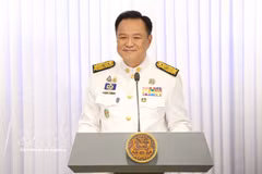 泰王国总理阿努廷·参威拉军 图自新华社/越通社