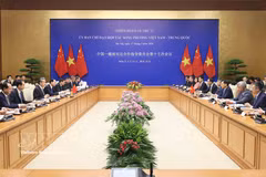 越中双边合作指导委员会第十七次会议场景 图自越通社