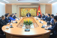越南政府副总理 阮志勇在政府办公厅会见了阿彻曼德（ArcherMind）集团董事长王继平 图自越通社