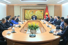 越南政府副总理 阮志勇在政府办公厅会见了阿彻曼德（ArcherMind）集团董事长王继平 图自越通社