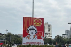 国会和各级人民议会选举海报 图自越通社