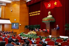 越共中央第十四届中央委员会第二次全体会议在河内隆重开幕 图自越通社