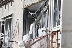 2026年3月6日，伊朗对以色列特拉维夫发动空袭现场。图自新华社/越通社