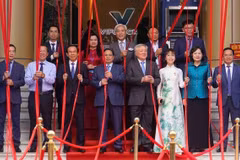 越南国际金融中心开业仪式 图自越通社