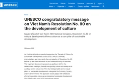 UNESCO发布祝贺越南文化发展决议的贺文