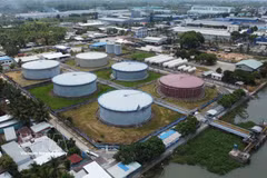 陈国瓒成品油储油库位于同塔省美义坊，隶属于同塔油气贸易股份公司（Petimex）。图自越通社