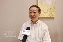 中国云南省社会科学院南亚东南亚研究所名誉所长朱振明教授 图自越通社
