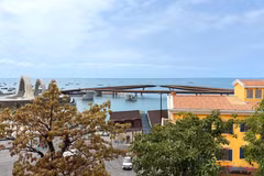 越南富国岛地中海日落镇的一角。图自越通社