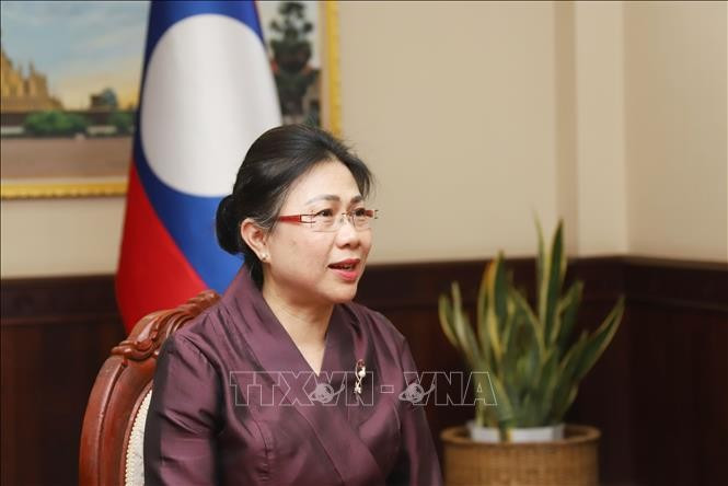 老挝外交部副部长丰萨穆·安拉万。图自越通社
