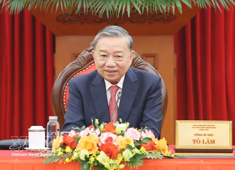 越共中央总书记、国家主席苏林。图片来源：越通社