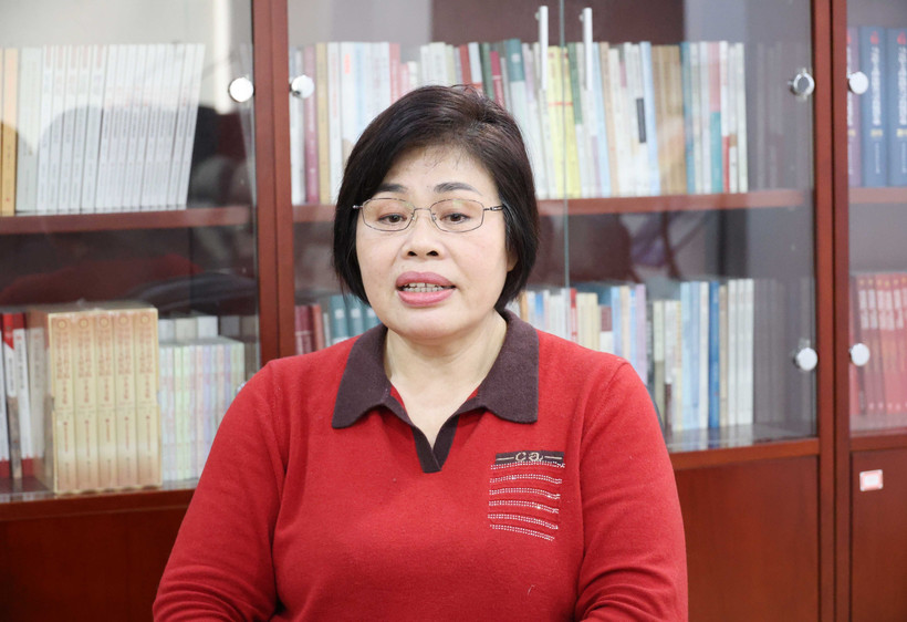 中国社会科学院马克思主义研究院教授、博士，越南问题专家潘金娥。图自越通社