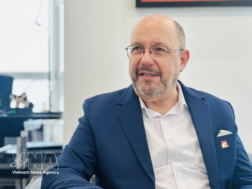 瑞士驻越南大使托马斯·加斯（Thomas Gass）。图片来源：越通社