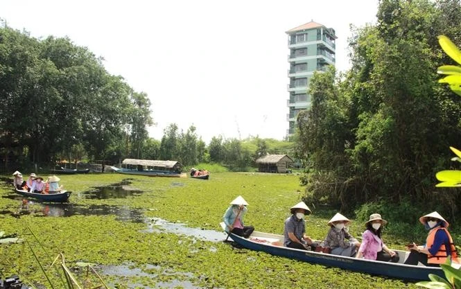 河道旅游是西南部的优势。图自越通社