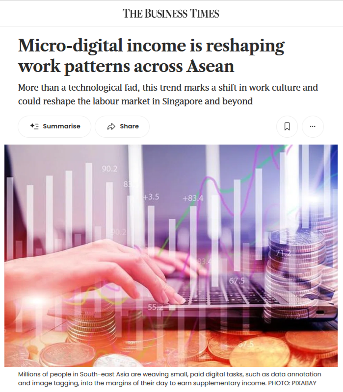 在The Business Times上刊登的文章。图自越社