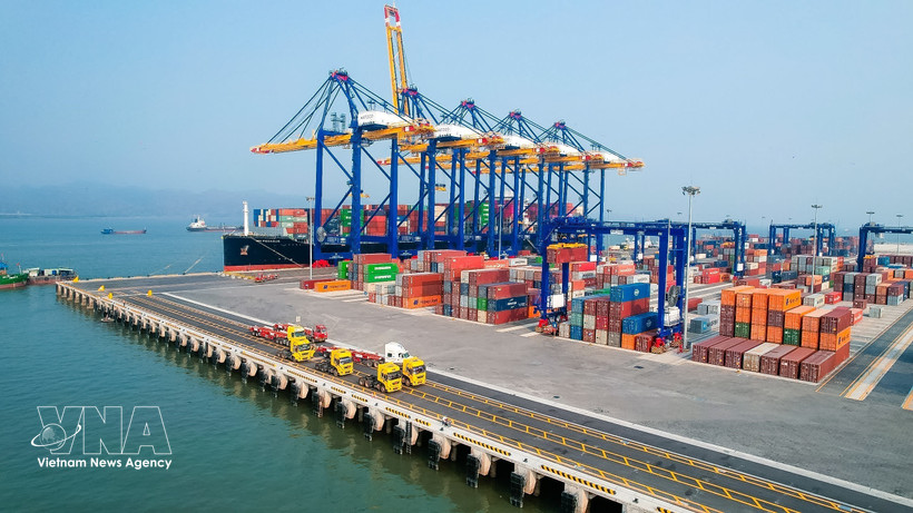 海防市沥县港区5号、6号码头。图片来源：越通社