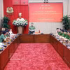 越南公安部为即将前往委内瑞拉执行任务的救援队举行出征仪式。图自越通社