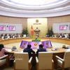 越南政府总理范明政主持召开政府常务会议。图自越通社