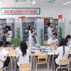 河内拥有超过1100家图书馆以及众多文化教育类公共场所。（图为：金莲高中图书馆。