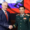 越共中央政治局委员、政府副总理、国防部部长潘文江大将。图自越通社