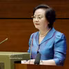 越共中央书记处书记、政府副总理范氏清茶代表政府党组作题为《三级政府模式运行一周年成果评估及继续创新治理方式、提升国家行政管理效能》的专题报告。图自越通社