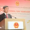 新加坡国防部长黄永宏。图自越通社