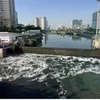 防潮闸的作用是防潮、排水，减少减少城市内涝。图自互联网