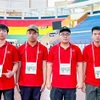 越南四名学生全部获奖。图自越通社