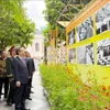 展览会展出100幅图片，介绍阮文灵同志的革命生涯及对南方革命的重大贡献。图自越通社