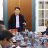 国家主席梁强就2025年司法工作部署同国家主席办公室进行座谈。图自越通社