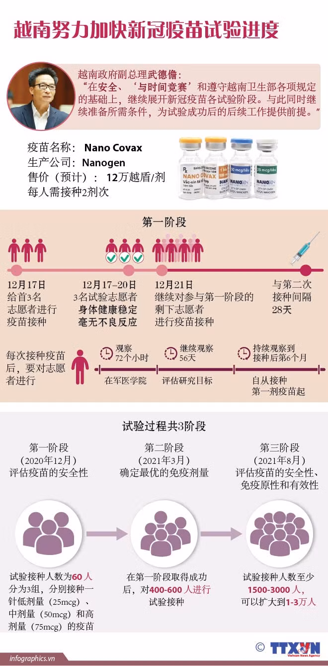 图表新闻：越南努力加快新冠疫苗试验进度 ảnh 1