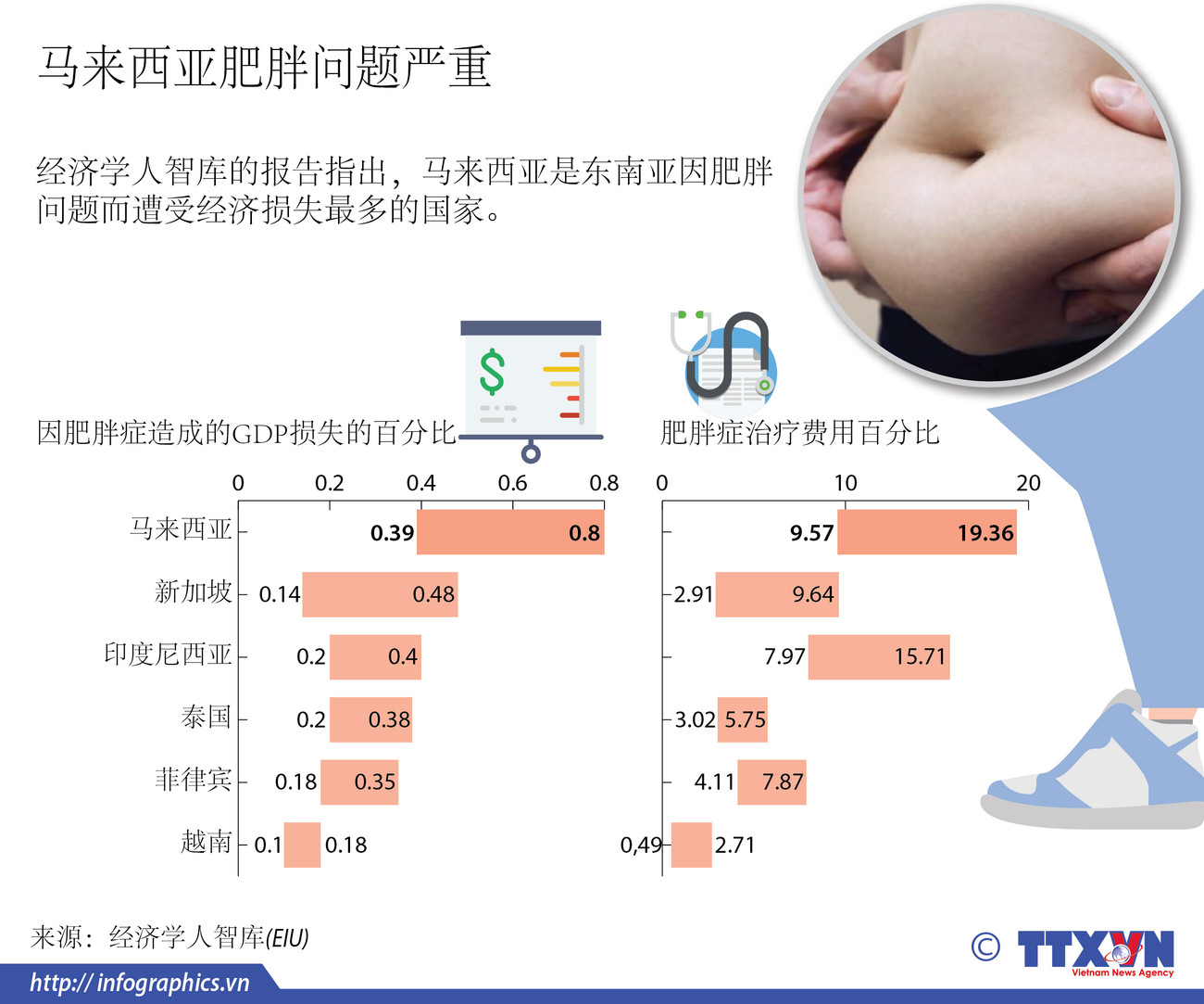 图表新闻：马来西亚肥胖问题严重 ảnh 1