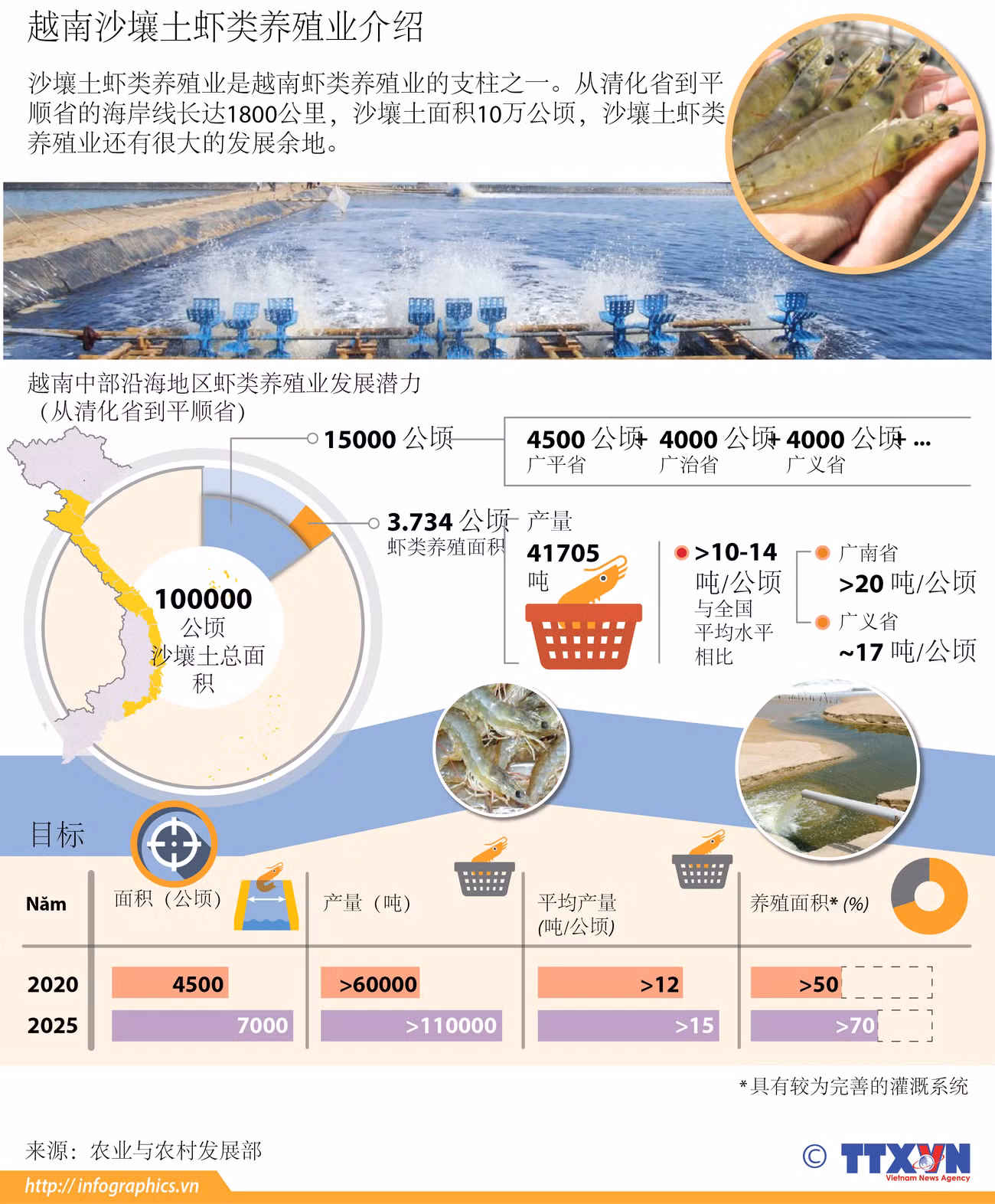 越南沙壤土虾类养殖业介绍 ảnh 1
