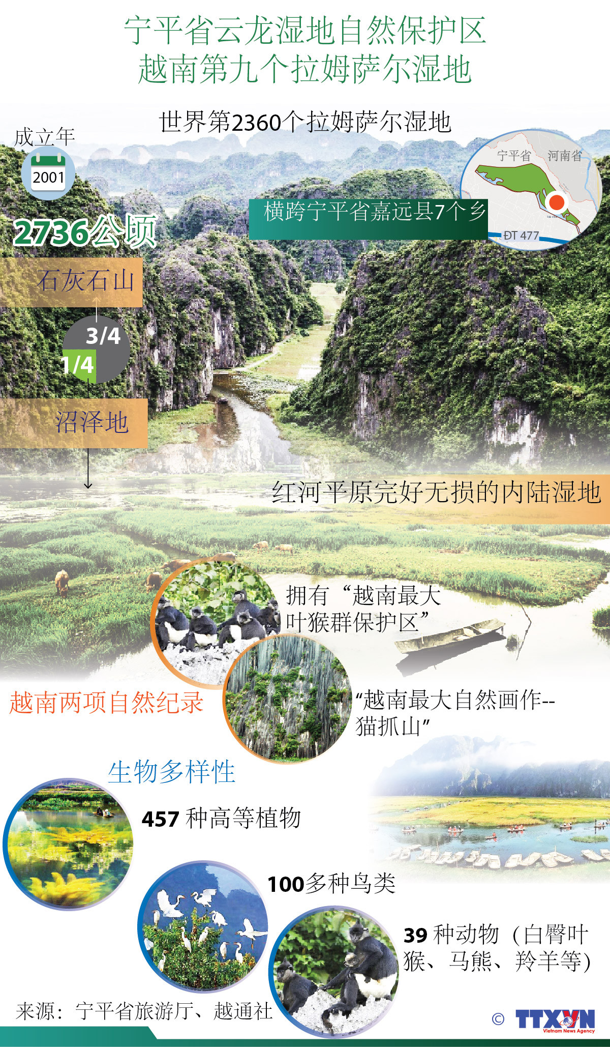 图表新闻：宁平省云龙湿地自然保护区成为越南第九个拉姆萨尔湿地 ảnh 1