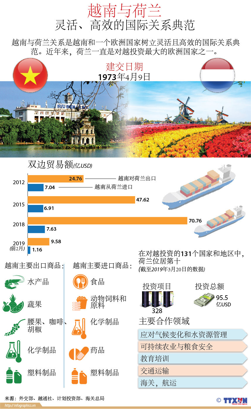 图表新闻：越南与荷兰——灵活、高效的国际关系典范 ảnh 1