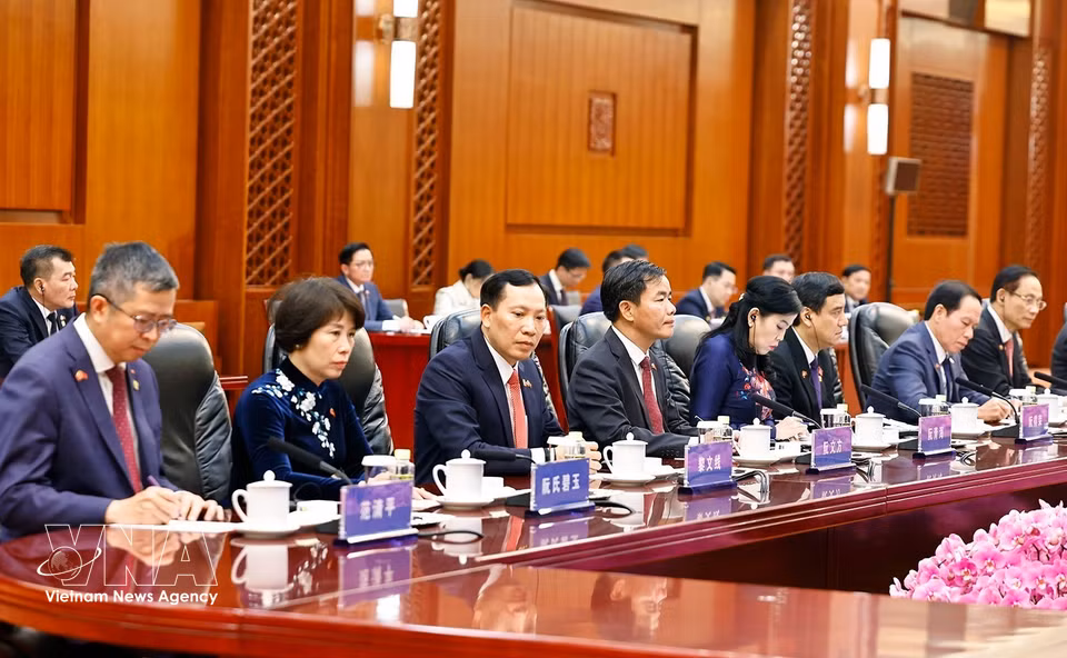 越南代表团成员。图自越通社