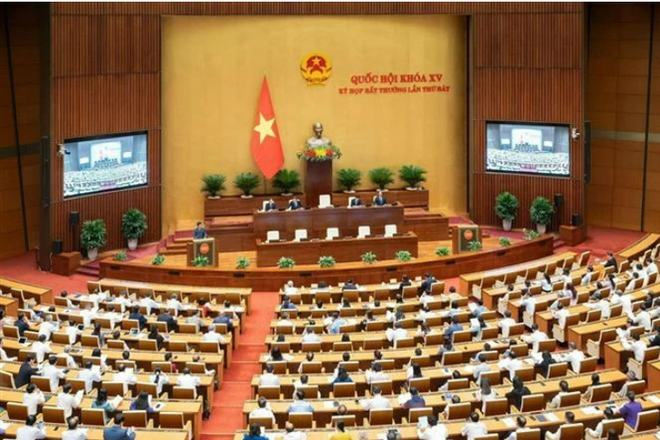 越南国会召开特别会议 同意免去王廷惠国会主席职务。图自越通社 Screenshot 2024-05-03 090746.png