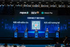 越南-中国跨境二维码支付服务扩展宣布仪式。图自NAPAS
