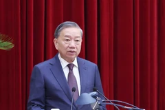 越共中央总书记苏林主持会议并致开幕词。图自越通社