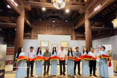 “艺术中的国子监” 展览开幕。图自越通社