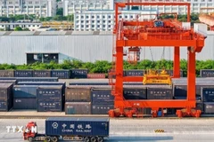 越中国际旅客列车为促进两国人员往来、经贸合作和人文交流提供运输保障。图自越通社