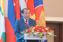 越南文化体育与旅游部部长阮文雄在开幕致辞。图自越通社