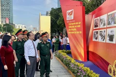 题为“从国家独立统一的纪元到民族奋发图强的纪元”的图片展开展。图自越通社