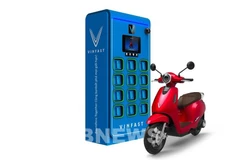 越南电动车制造商VinFast推出可换电电动摩托车系列。图自越通社