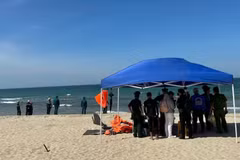 岘港紧急搜寻疑似在海上失踪的外国游客。图自Vietnam+