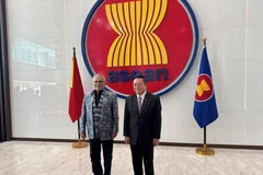 东帝汶总统若泽·拉莫斯·奥尔塔(Jose Ramos Horta)与东盟秘书长高金洪。图自越通社