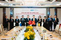 ACV与太阳集团签署战略合作协议仪式现场。图自ACV