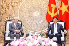越共中央组织部部长阮维玉会见日本国际协力机构理事长田中明彦