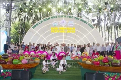 胡志明市友好组织联合会（HUFO）15日上午举办题为“2025年友好交流”的文艺交流活动。图自越通社